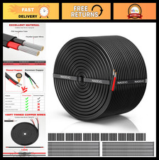 18 AWG 2 Conductor Stranded Electrical Wire - 100FT Low Voltage PVC Cable, Tinne