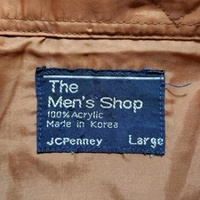 80’s JC Penney Pearl Snap The Mens Shop Large Long Sleeve L Western