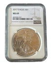 2017 American Silver Eagle $1 Dollar Coin One Troy Ounce 0.999 Fine NGC MS69