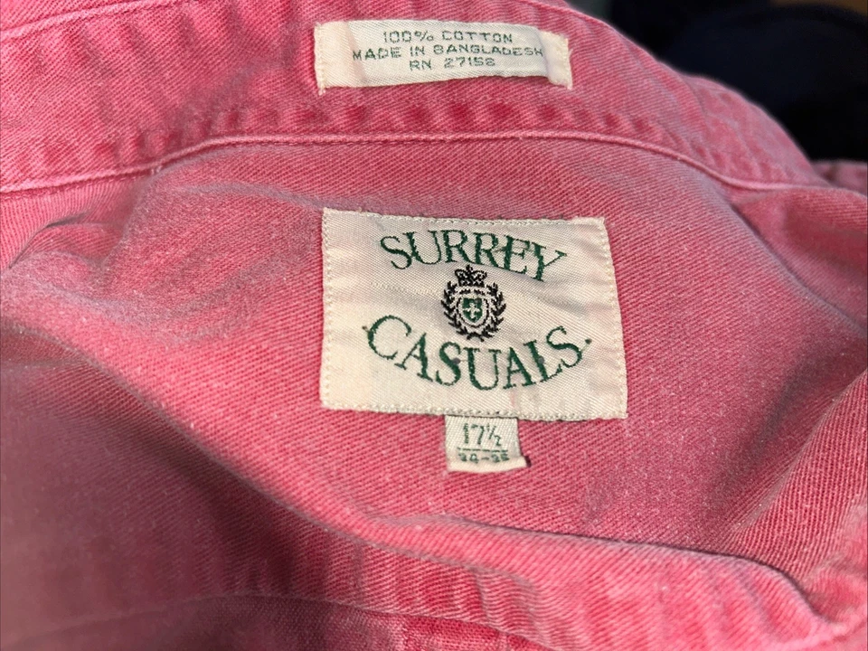 Cepillo Z Surray Casuals Bangladesh Vintage Abuelo Rosa Malva 17,5 Pesado Foto 3 de 3