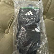 Black, adidas, Stirrup, Utility Baseball / Softball 7" Socks Size Large
