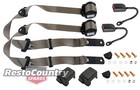 <!--F#f_0-->Holden Torana Front Inertia Seat Belt PAIR CAPPUCCINO 400mm Stalk LC LJ LH LX UC<!--F/-->