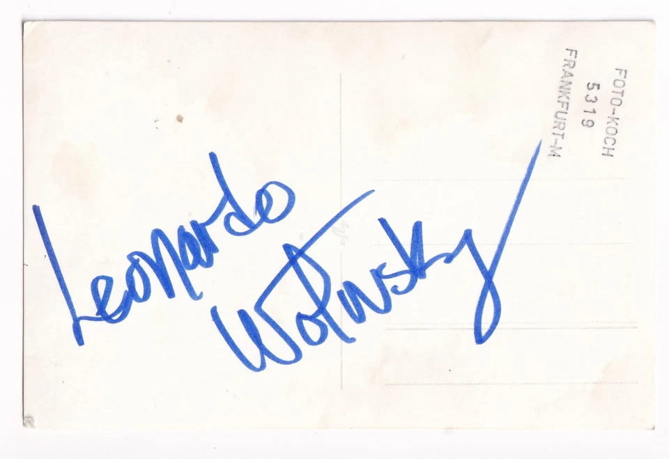 LONARDO WOLOVSKI, Opernsänger, 1923 - 2008, AUTOGRAMM 1959 - 1973, FRANKFURT M. - Bild 2 von 4