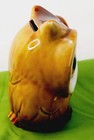 Vintage Ceramic Owl Coin Bank  Brown 5" Tall Made In Japan  Big Eyes — photo 5