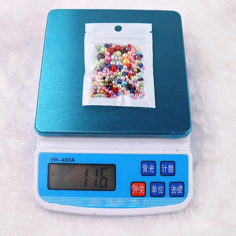 Mixed 3mm 4mm 5mm 6mm 8mm Round Artificial Pearl ABS Plastic Loose Beads Lot - Image 4 of 4