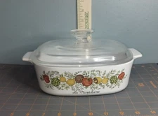 Vtg Corning Ware Spice Of Life La Marjolaine A-2-B Casserole Dish w/Lid 2 Qt