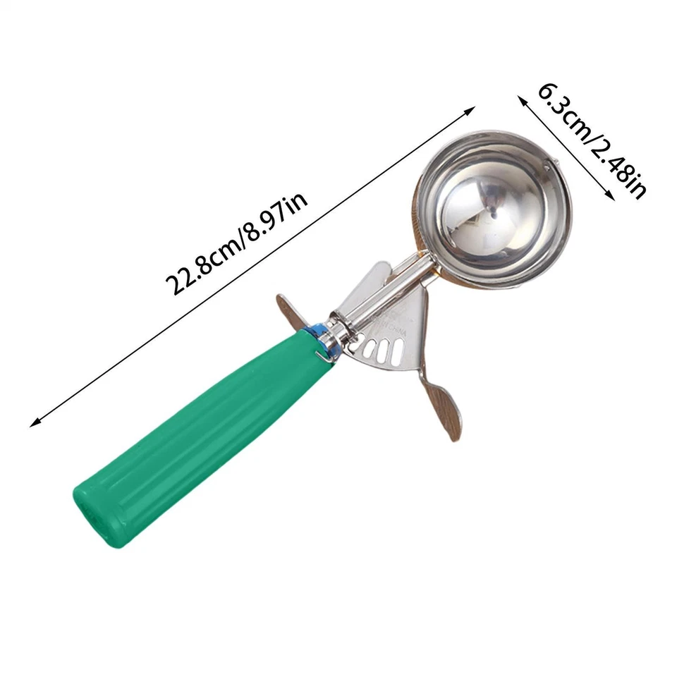 Cuchara de helado de acero inoxidable para puré de patatas cuchara de helado cuchara de bola Foto 4 de 4