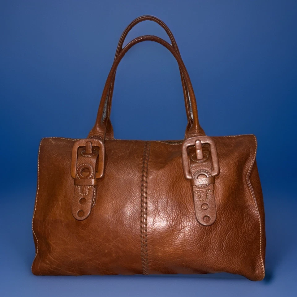 Bolso de hombro de cuero Via Spiga con bolsa antipolvo Foto 4 de 4