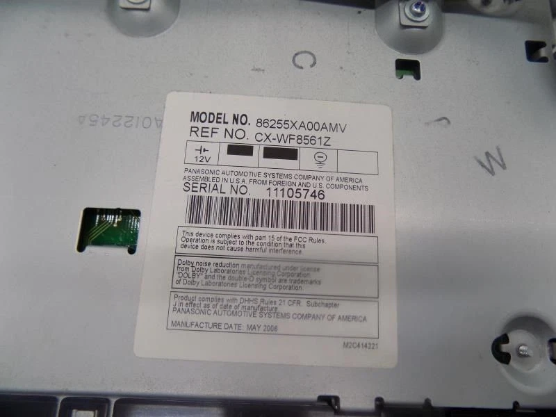 Audio Equipment Radio Rear DVD Player Fits 06-14 TRIBECA 1742767 Foto 4 de 4