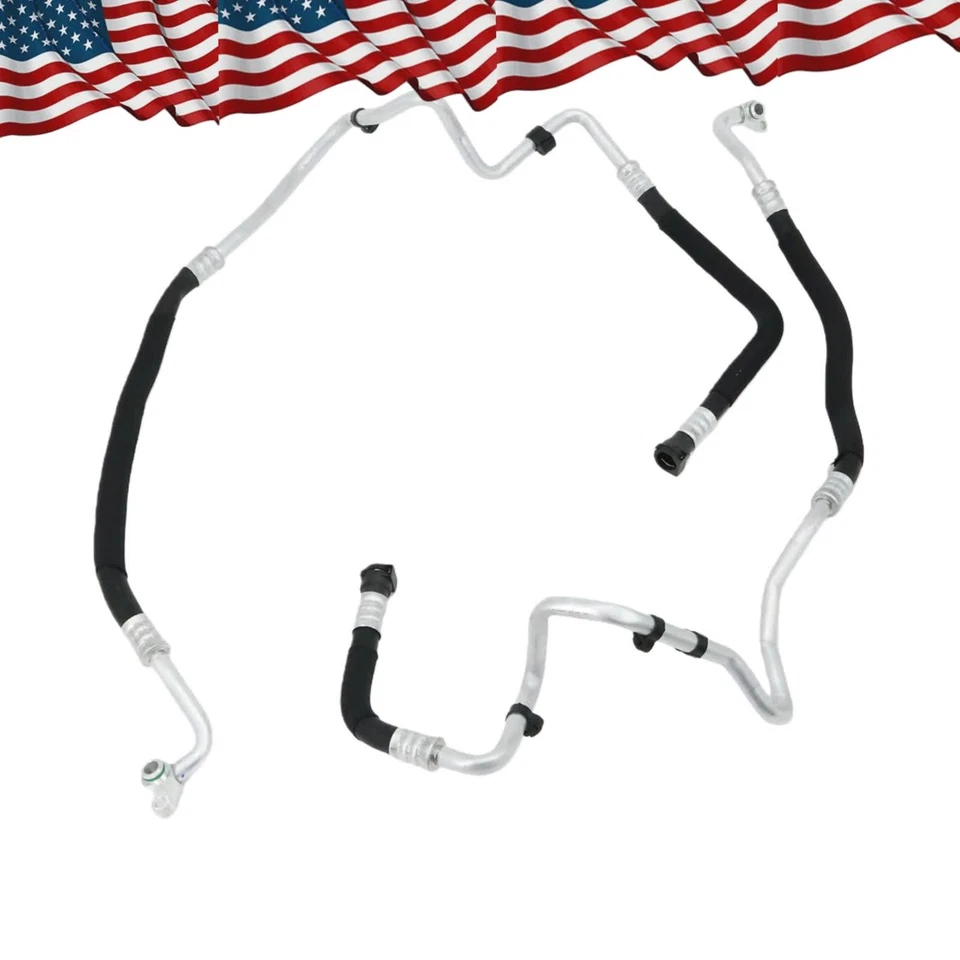 2x Entrada y salida de tubo de manguera de línea de enfriador de aceite del motor para BMW 535i 640i 17227636879 Foto 3 de 4