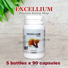 5 bottles x 90 capsules Gano Excel Excellium (Lingzhi Mycellium)