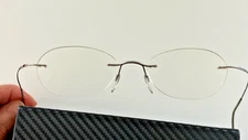 Silhouette 7799 10 6061 140 Silver Rimless Eyeglasses Frames Austria