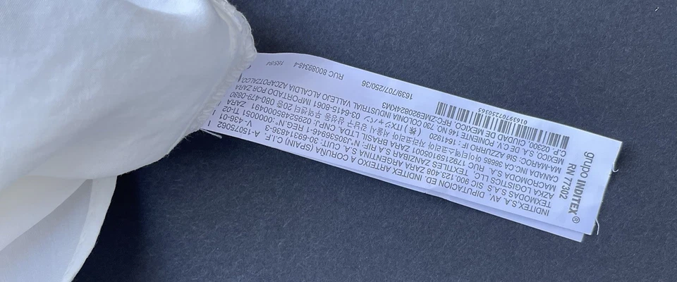 Zara Blanco Lino Talla 13-14 Años Foto 4 de 4