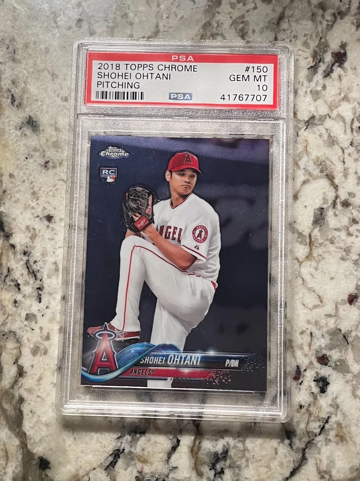 Deal for 2018 TOPPS CHROME SHOHEI OHTANI PITCHING #150 PSA 10