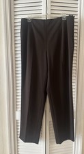 Talbots Dress Pants Womens Sz 14 Brown Stretch Office Casual Work Minimalist