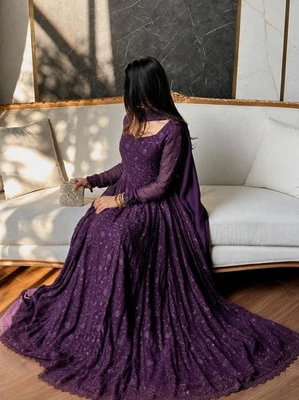 Designer Pakistaner Salwar Kameez Fertige Anzüge Indisch Hochzeit Party 3 Piece - Bild 1 von 4