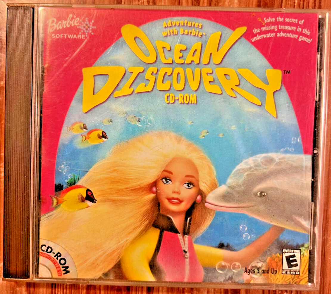 Adventures With Barbie Ocean Discovery CD-Rom Windows 95 Computer