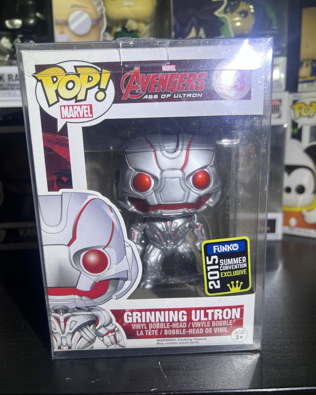 Funko Pop! Marvel Avengers Age of Ultron Grinning Ultron #83 Summer Con Excl