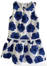 Janie and Jack Bar Harbor Breeze Floral Baby Girl Dress. Size 12-18 Months 