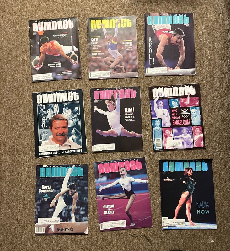 International Gymnast Magazine lot 1992 gymnastics Zmeskal Comaneci
