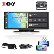 Large Screen Portable 10.26'' Carplay Android Auto Dash Cam Car Stereo SAT NAV