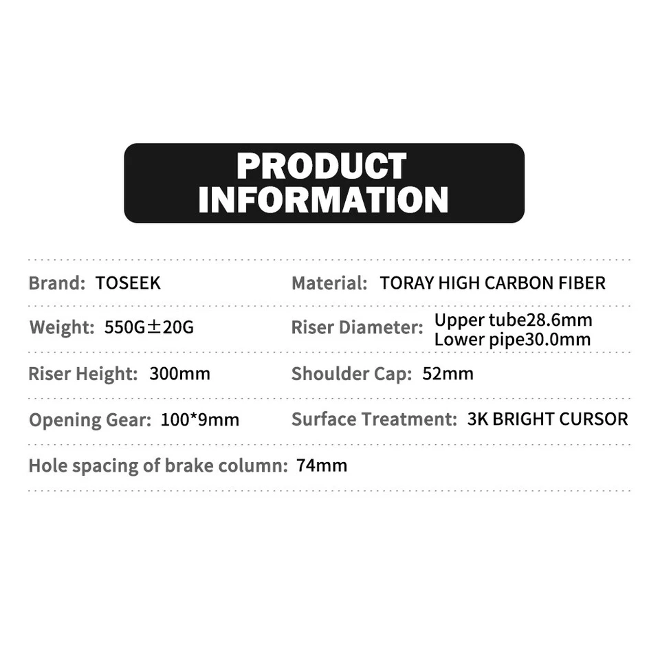 Hot Carbon Fiber MTB Bike Straight Rigid Fork 1-1/8" 26/27.5/29 Disc Brake Fork - Image 4 of 4