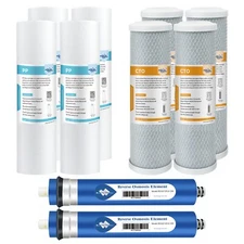 2-Year Combo Pack Reverse Osmosis RO Water Filter for Hydro-Logic Stealth-RO300