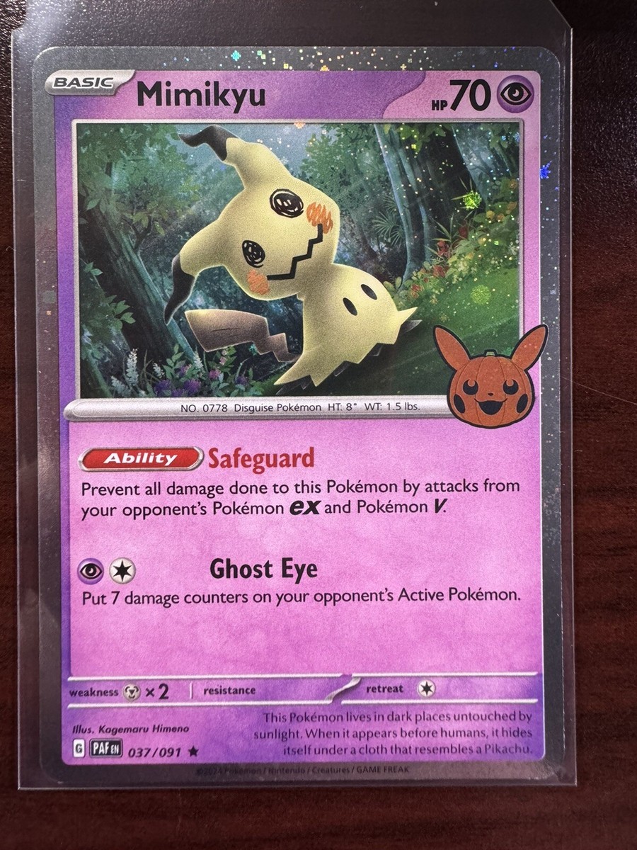 2024 Pokemon Trick or Trade Cosmos Holo - #037/091 Mimikyu | eBay