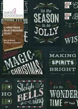 Christmas Blackboard Quilt Anita Goodesign Embroidery Design Machine CD 