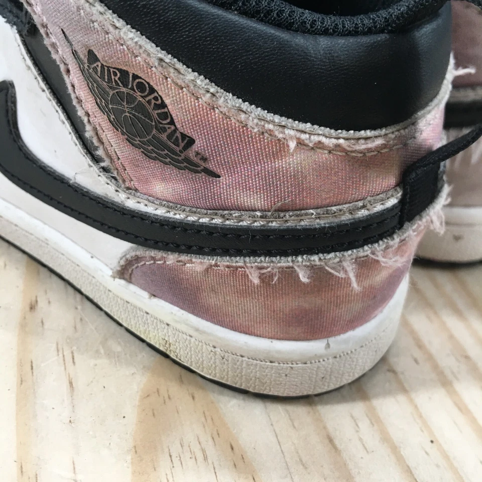 Nike Shoes Youth 2Y Jordan 1 Mid SE Zen Master Sneakers DM6215-001 Black White - Image 4 of 4