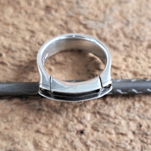Auto Front Ring Silber 925 - inspiriert vom Design eines 1968 Ford Mustang - Picture 3 of 6