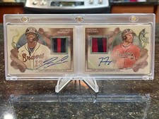 2022 Topps Allen and Ginter Dual Auto Booklet Freddie Freeman & Acuna Jr. /10
