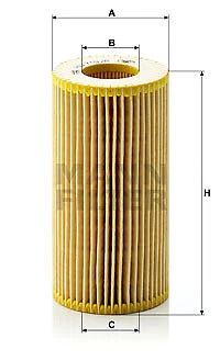 MANN HU719/8X Oil Filter Fits Ford Focus Kuga Mondeo S-Max Volvo C30 C70 - Image 2 of 4