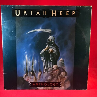 URIAH HEEP Anthology 1985 UK Double vinyl LP best of Easy Livin, The Wizard