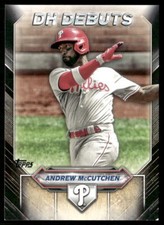 #DHD-6 Andrew McCutchen 2021 Topps #/299 DH Debuts Black