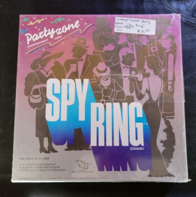 Vintage TSR Party Zone SPY RING SCENARIO Board Game 1985 SEALED NEW