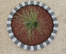 120 cm Garden Circle Edging Stone Bricks Tree Flower Grass Border Surrounding