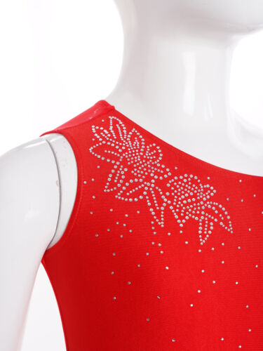 Kids Girls Dresses Asymmetrical Dress Photo Props Leotard Dance Unitard Modern - Picture 10 of 49