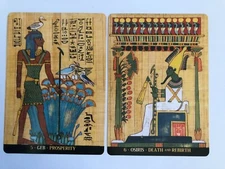 Ancient Egyptian PHAROH Roman Egypt Emperor King Lord Mural Tarot Swap Cards #3