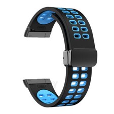 For Fitbit Versa 4/Versa 3 Sense/Sense 2 Sport Magnetic Silicone Wristband Strap