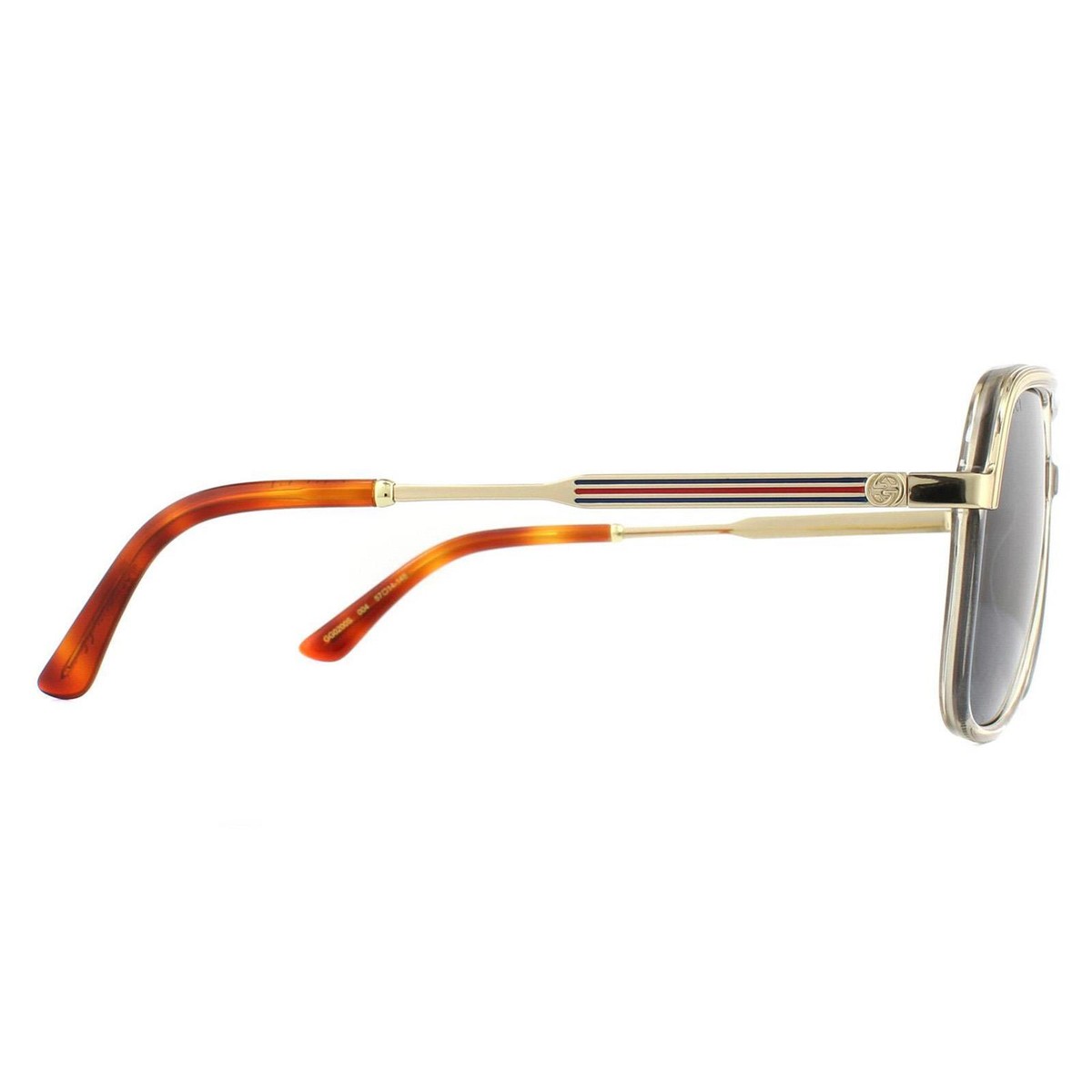 GUCCI グッチ GG0200S-004 Gold Sunglasses Gucci GG0200S 004 Sunglasses – GlassesNow