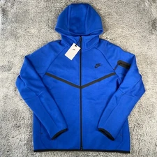 Nike NSW Windrunner Tech Fleece Zip Hoodie Sizes M-XL Men Royal Blue HV0949-480