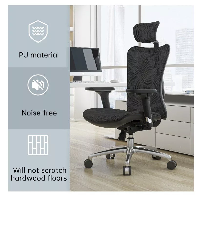 SIHOO Ergonomic Mesh Office Chair, Computer Desk Chair with 3-Way