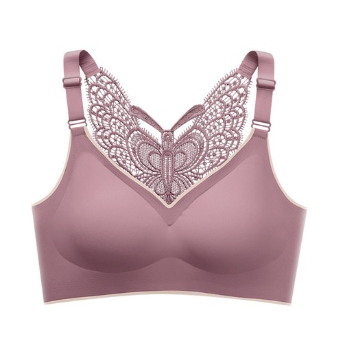 Women's Lace Butterfly Bralette Vest Bras Seamless Wireless Padded Underwear - Picture 19 of 28