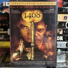 1408 DVD New Samuel L Jackson John Cusack 2007 Stephen King Horror Adaptation