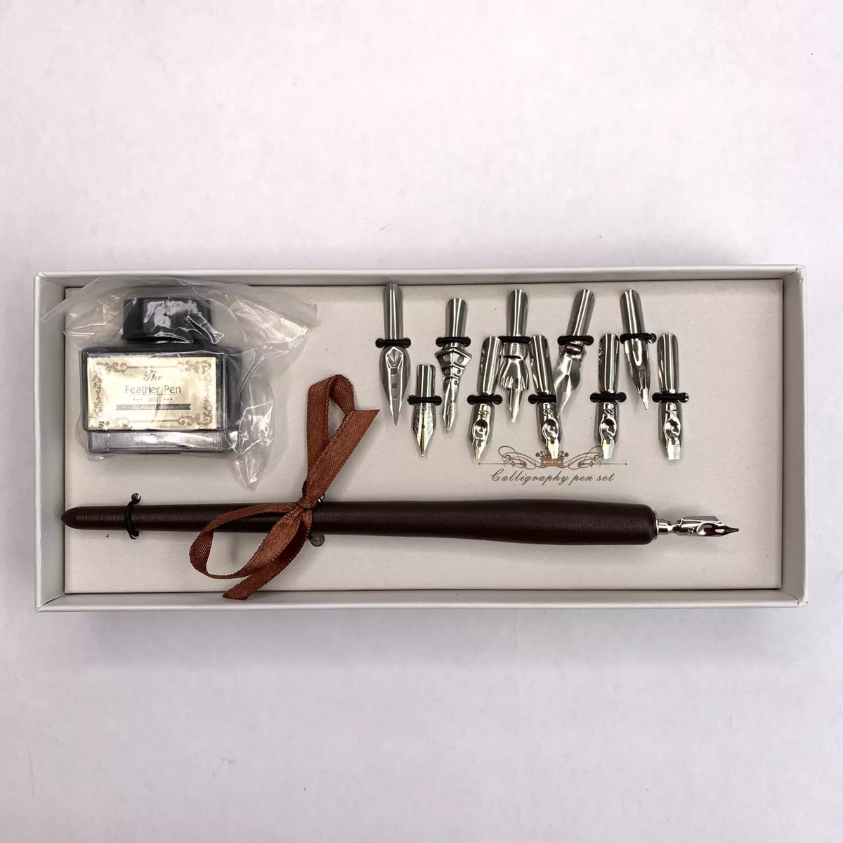 Calligraphy Pen Set - 10 Attachments The Feather Pen Ink The Writing  Collection