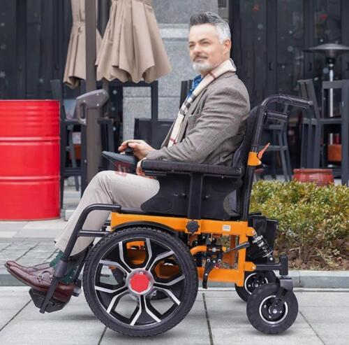 Travel Folding 500W Electric Wheelchair, All Terrain Heavy Duty Power Scooter - Picture 3 of 17