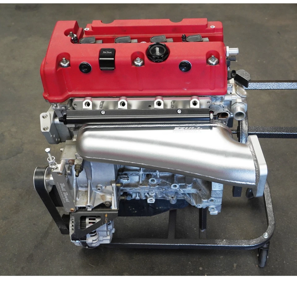 SILVER HONDA K20 K24 SHEET METAL FABRICATED INTAKE MANIFOLD K SWAP CIVIC - Image 2 of 4