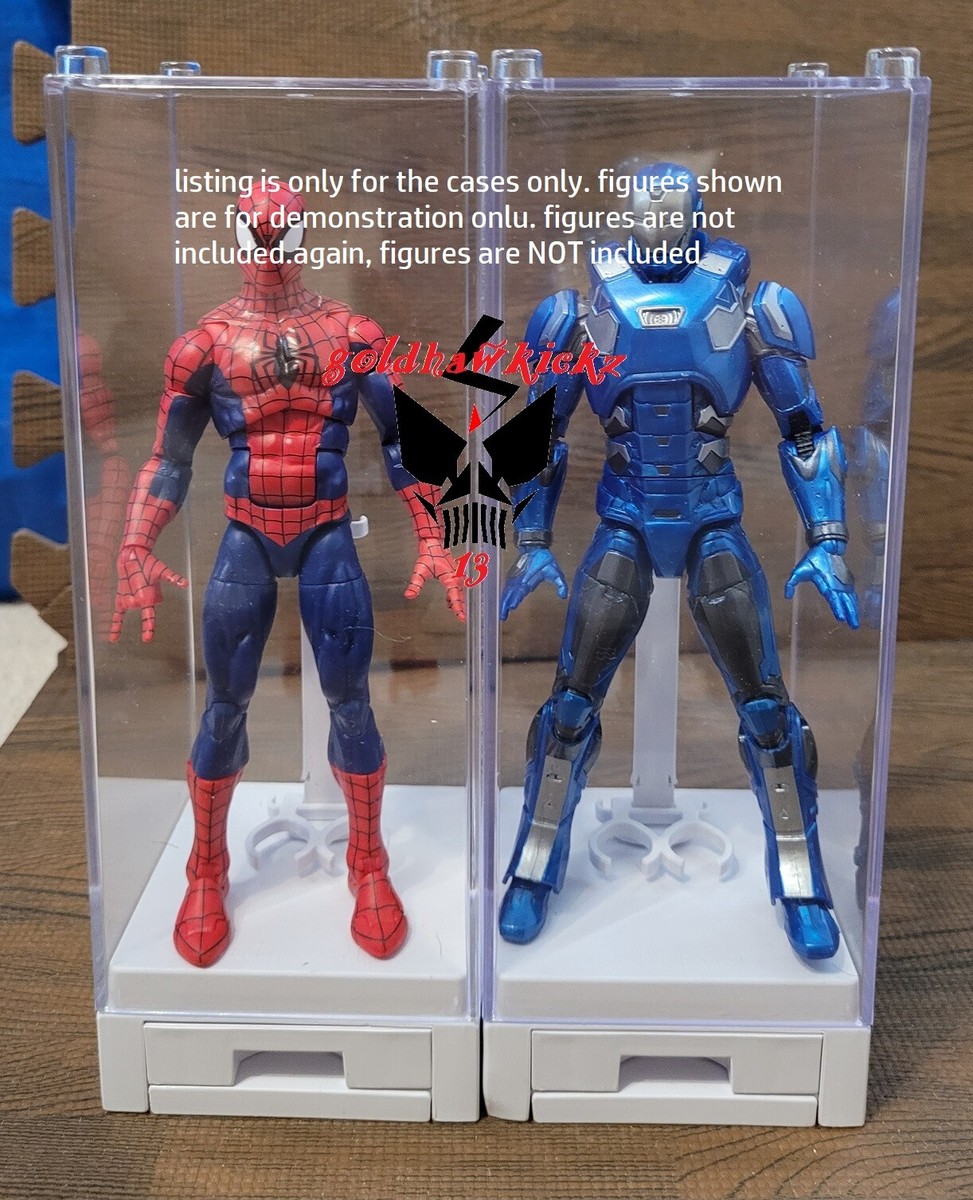 DEZARO 1/12 Scale Action Figure Display Box Acrylic Display Case For 1/12 Scale Figure 1/10 Scale (with Top Lamp