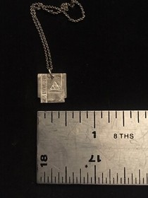 Sterling Silver Legend Of Zelda NES Game Cartridge Necklace, Artisan Made